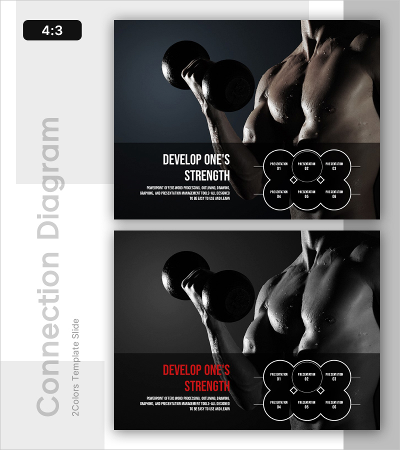 자신의 힘을 키우다 – 비즈니스 성공을 위한 인포그래픽 슬라이드