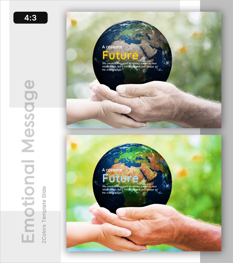 긍정적인 미래를 위한 프레젠테이션 슬라이드