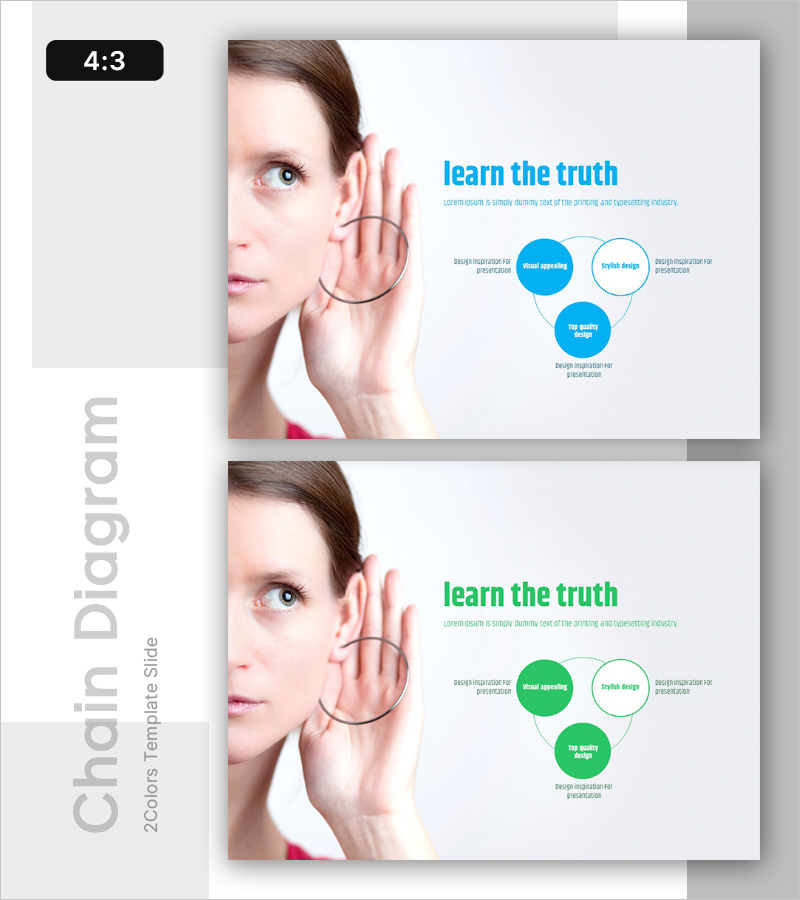 진실을 배우다 - 매력적인 비즈니스 프레젠테이션 템플릿