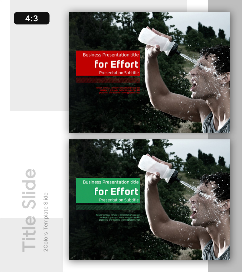 운동 템플릿 표지 – 노력의 상징