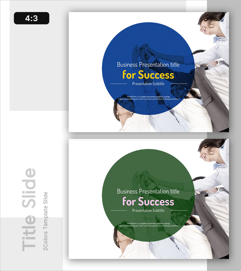 사업 성공을 위한 템플릿 표지