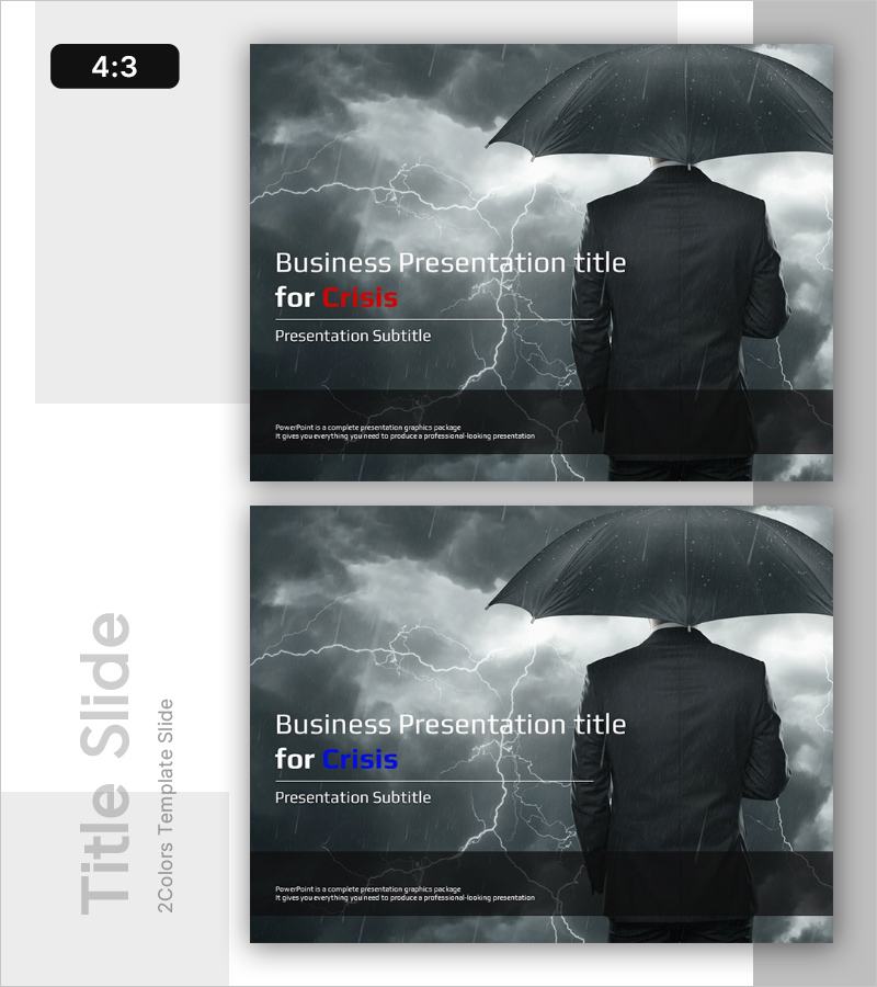 위기 대응 템플릿 표지 – 비즈니스 프레젠테이션