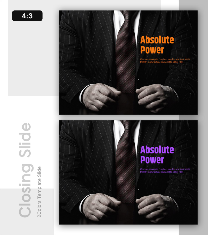 절대적인 파워 – 강렬한 프레젠테이션 템플릿