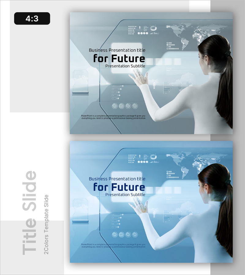 최첨단 미래 테마 템플릿 표지