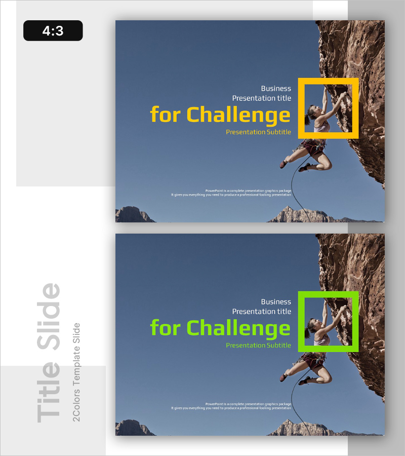 챌린지 테마 표지 템플릿 - 도전과 성공