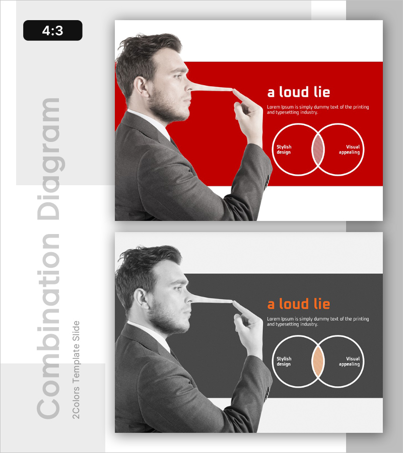 비주얼과 스토리를 강조한 스타일리시한 프레젠테이션 슬라이드