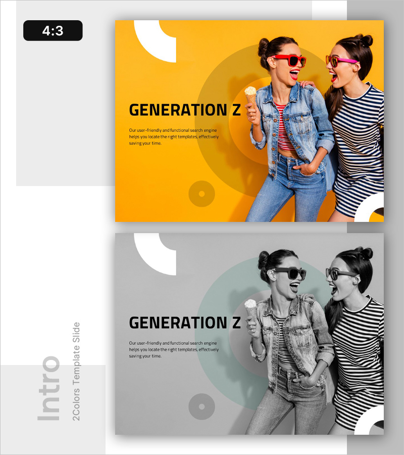 Z세대 다채로운 인트로 슬라이드