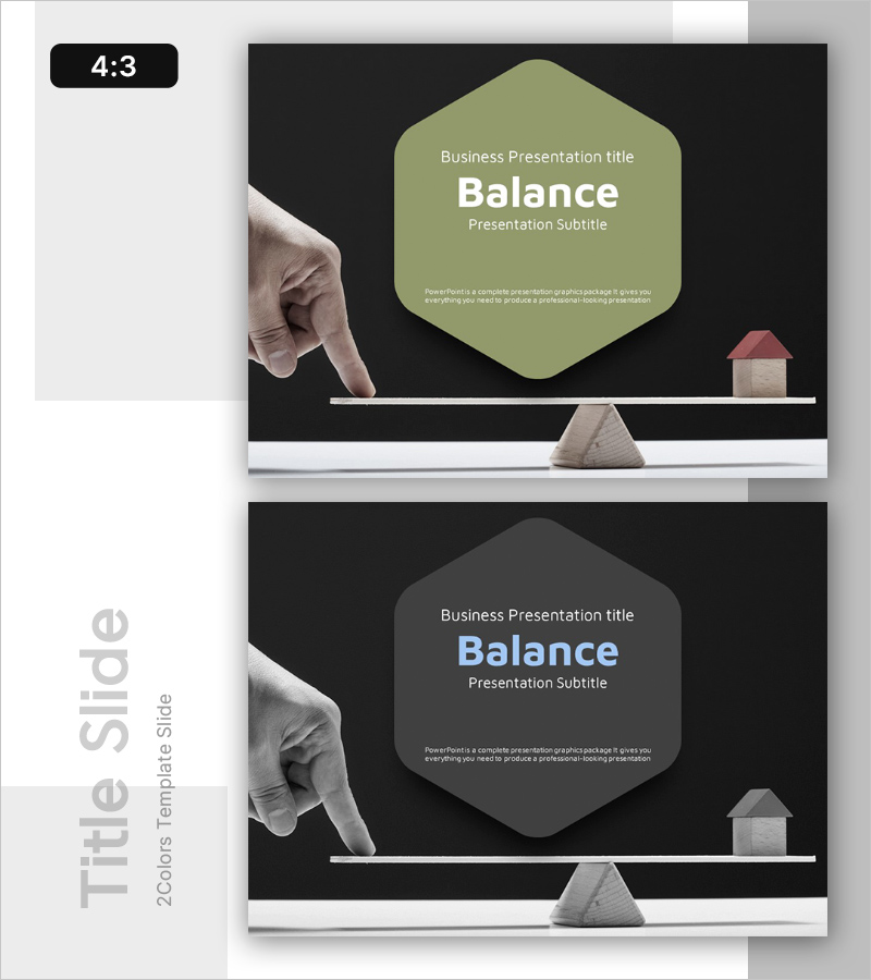 육각형 패턴 템플릿 표지 - 균형과 조화