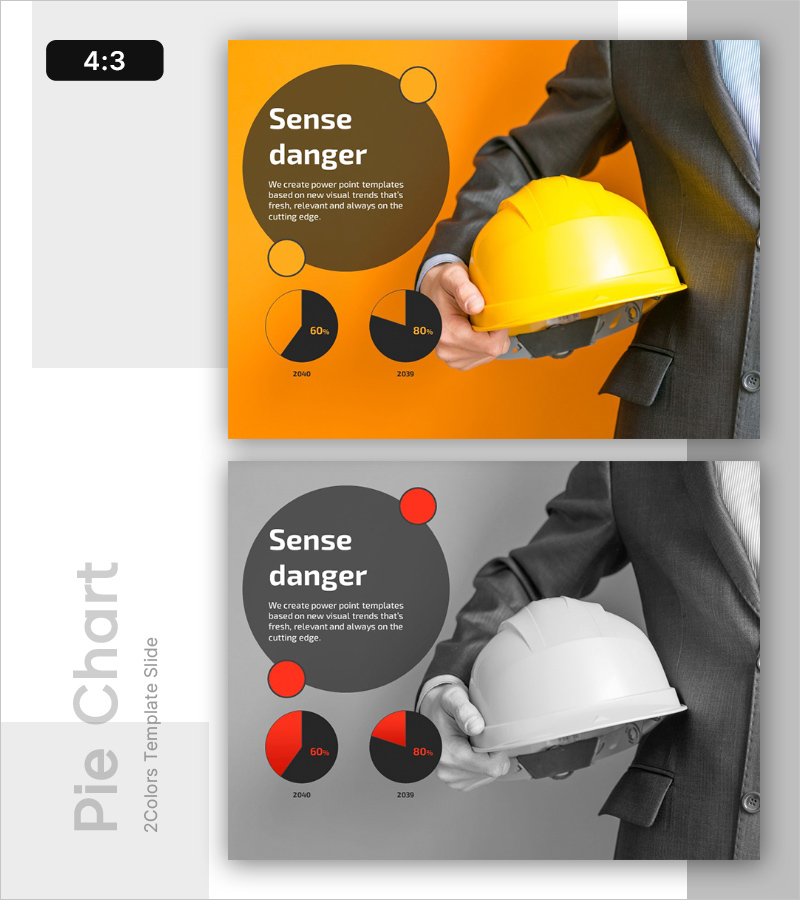 연도별 점유율 분석 파이 그래프 - 경쟁력 있는 시장 데이터