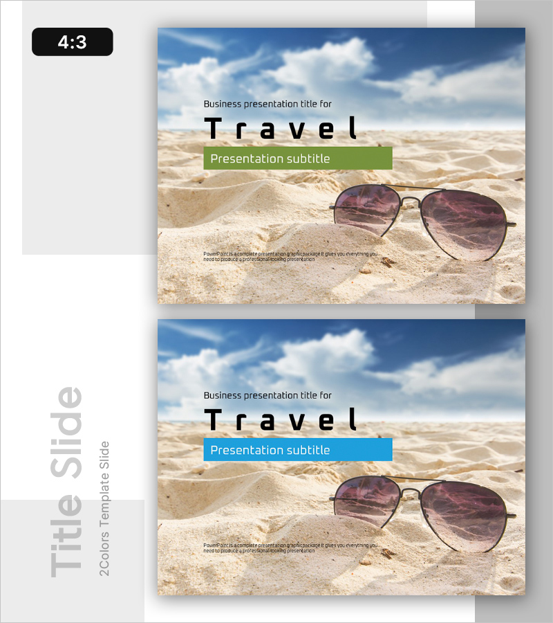 여행 휴가 템플릿 표지 – 휴식과 탐험의 시작