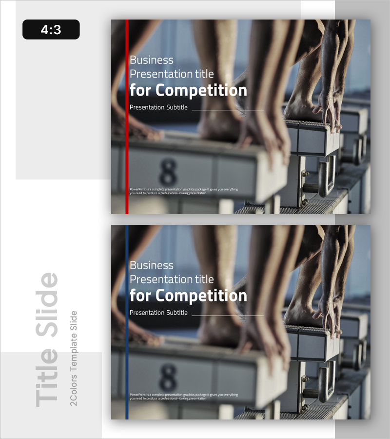 경쟁 스포츠 템플릿 표지 – 도전과 성취