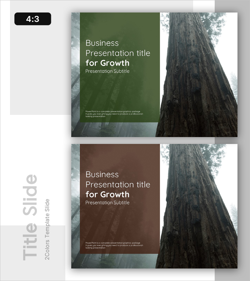 성장 템플릿 표지 – 기업의 비전을 담은 커버 디자인