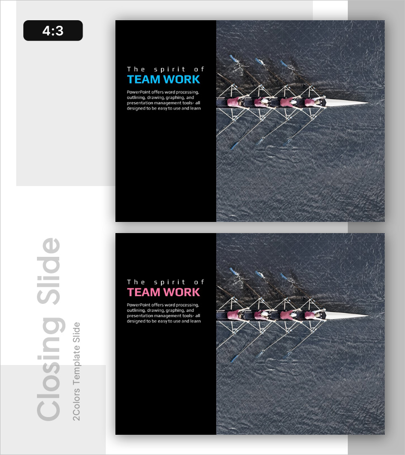 팀워크 템플릿 엔딩 표지