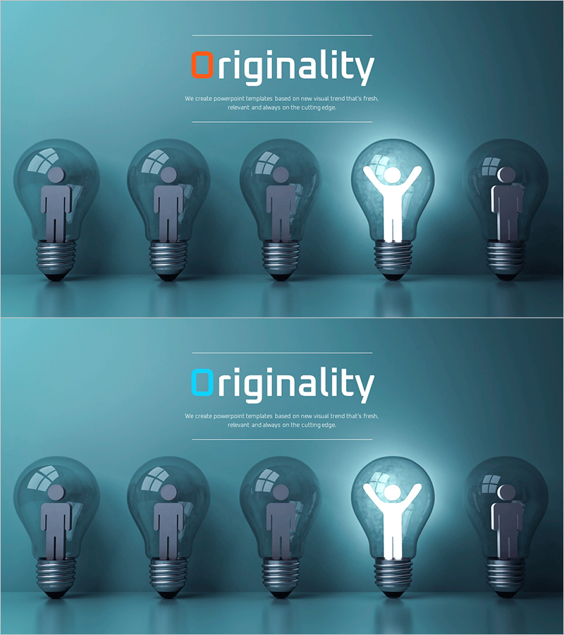 창의적인 아이디어 발상 템플릿 엔딩 표지