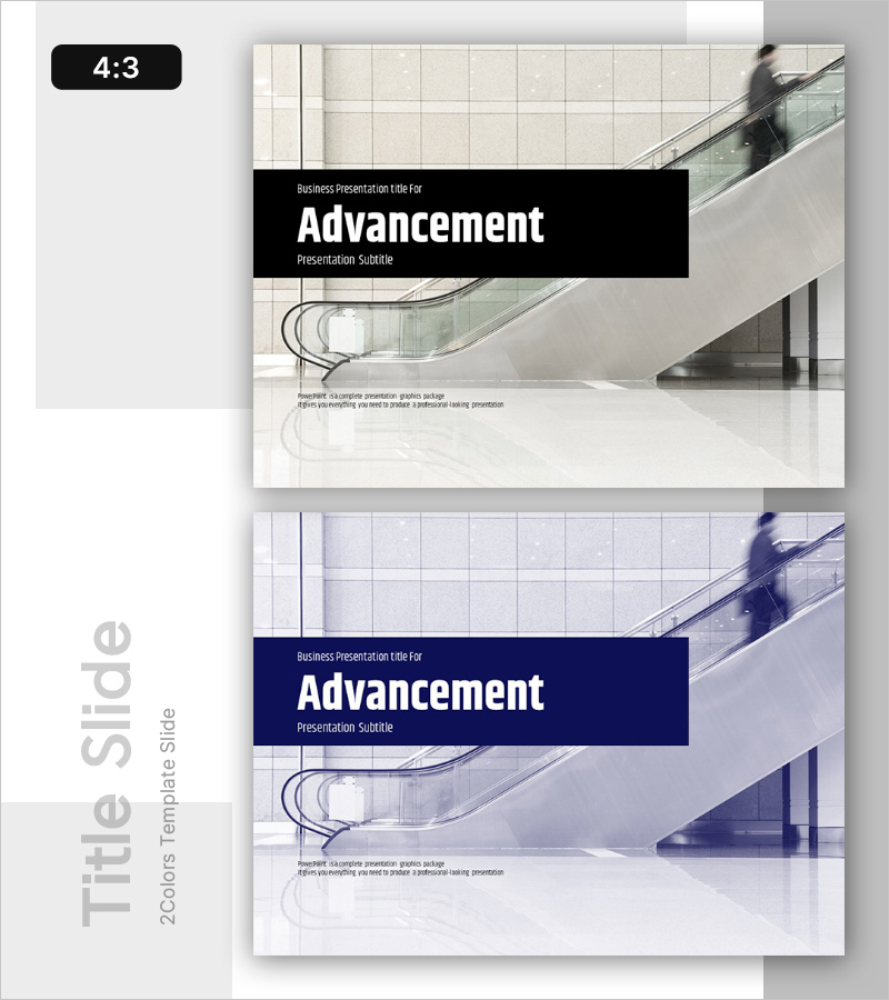 진급 템플릿 표지 – 비즈니스의 성공을 향해