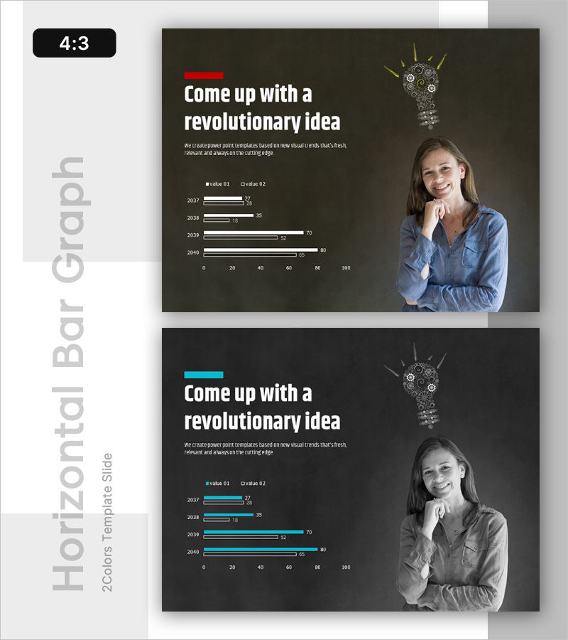 혁신적인 아이디어를 생각해내다 – 시장 분석을 위한 가로 막대 그래프