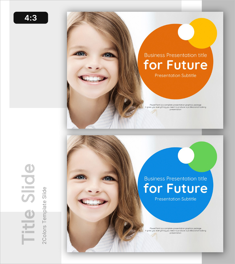 미래지향 템플릿 표지 – 밝은 비전과 함께