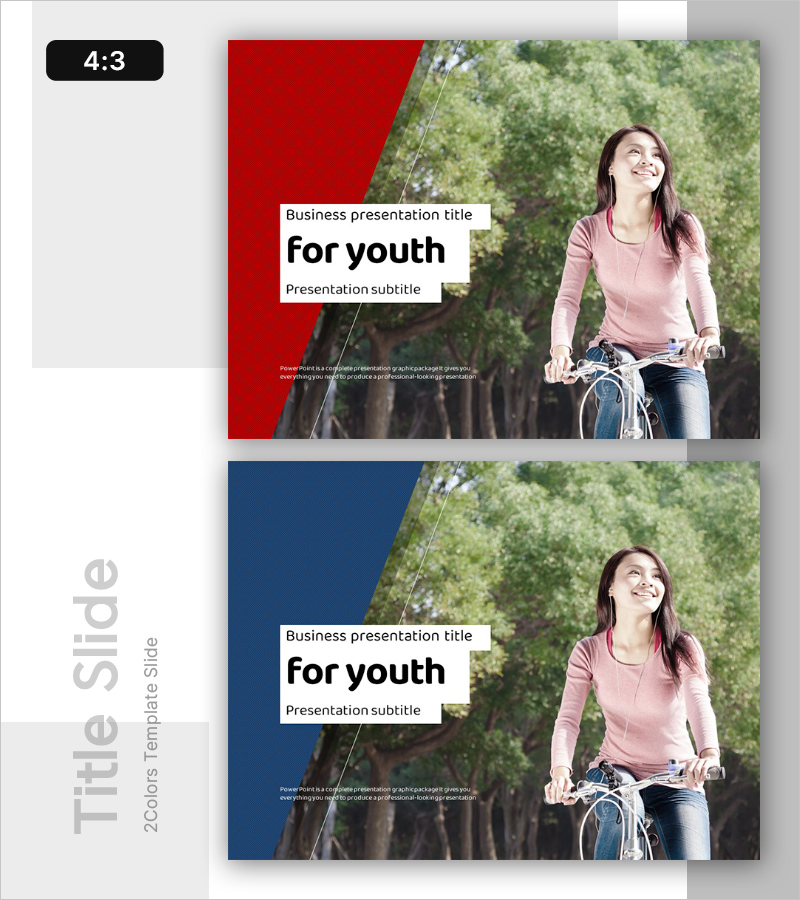 젊음의 기록 템플릿 표지 – 자유로움과 열정