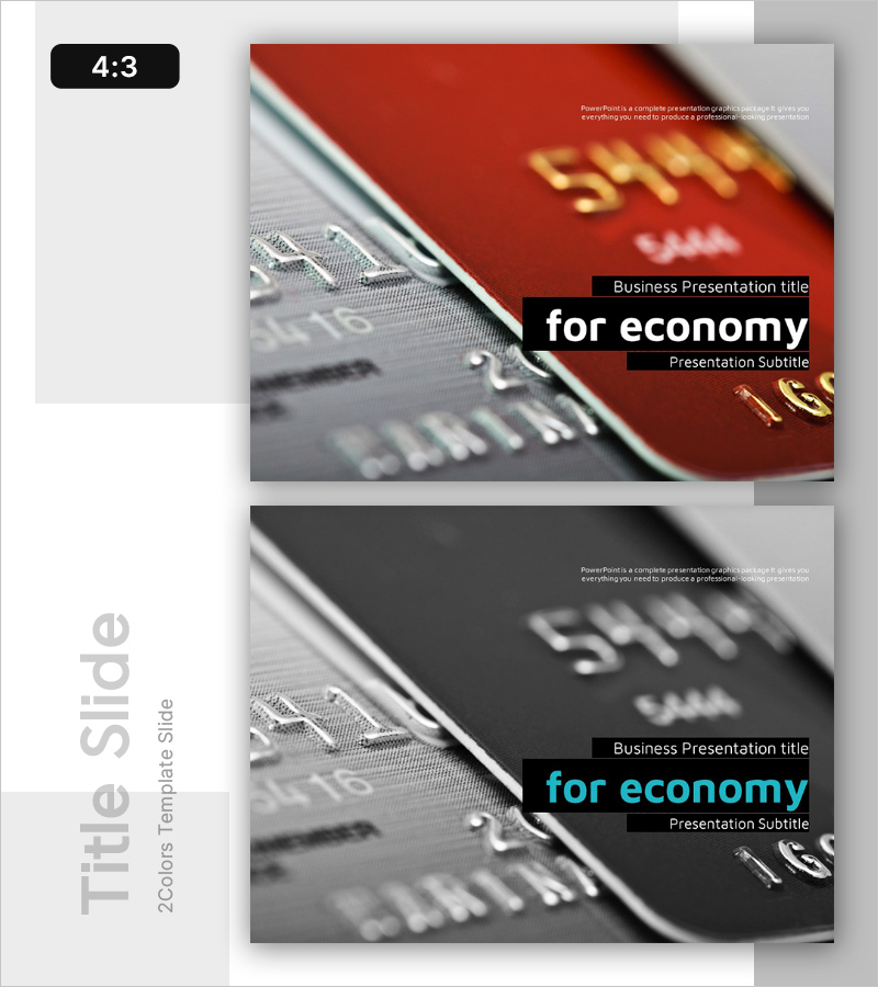 경제적 소비 템플릿 표지