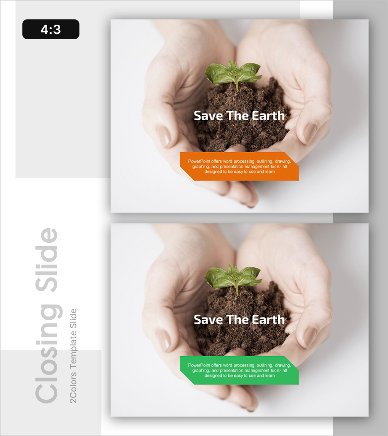 에코 템플릿 엔딩 표지 – 지속 가능성을 담다