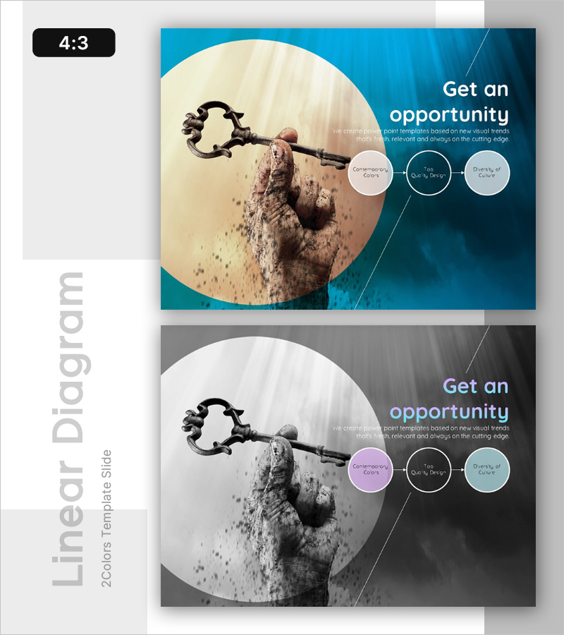 비즈니스 기회 창출을 위한 다이어그램 슬라이드 플레이스