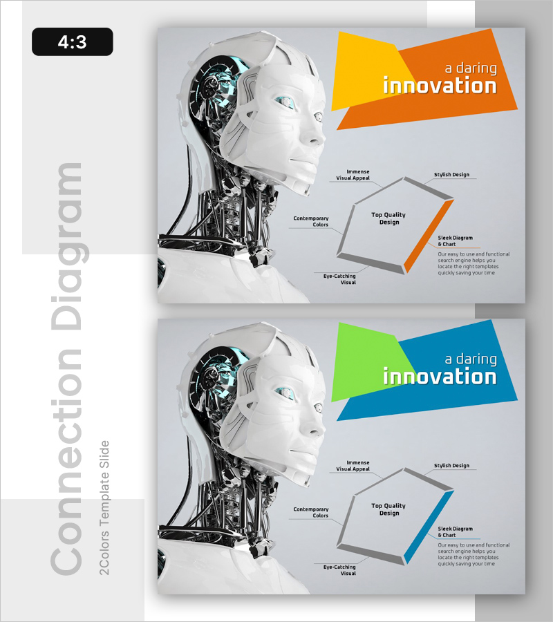 AI 혁신 사업 아이디어 슬라이드 – 창의적 시각화