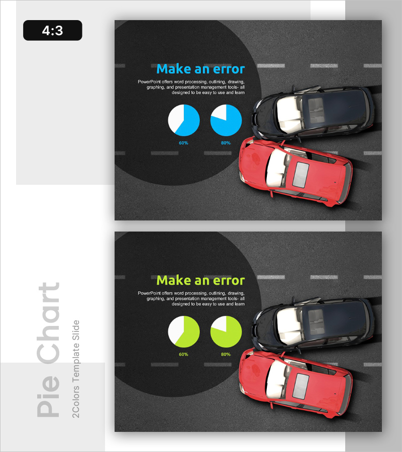 파이형 도넛 차트 – 시장 및 경쟁사 분석에 최적