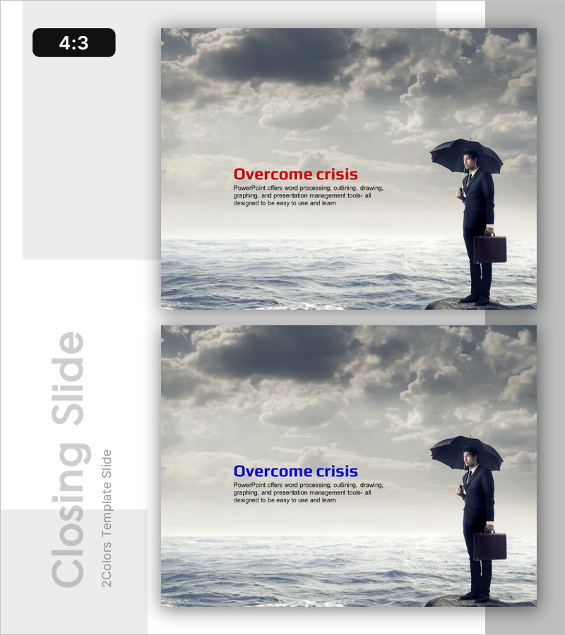 위기 대응 템플릿 엔딩 표지