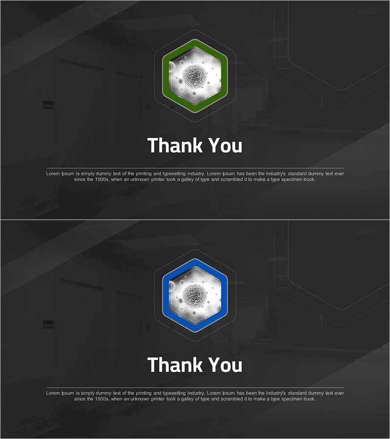 병원 회사소개서 템플릿 엔딩 표지 – 신뢰와 전문성을 담은 커버