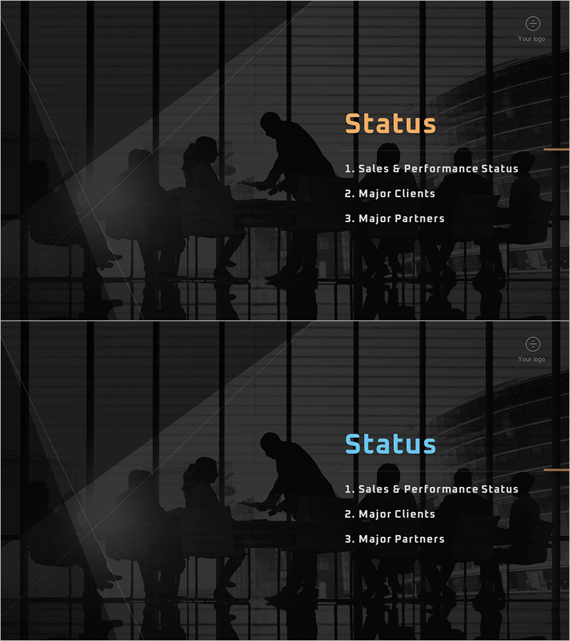 세련된 회사소개서 템플릿 간지