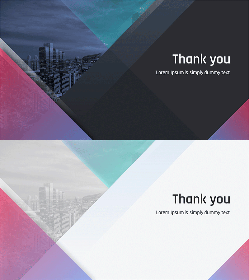 성공적인 기업 브랜딩 템플릿 엔딩 표지