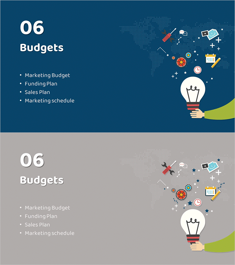 일러스트 테마 마케팅 기획서 템플릿 간지