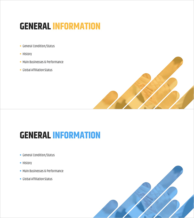 원형 사선 패턴 제안서 간지