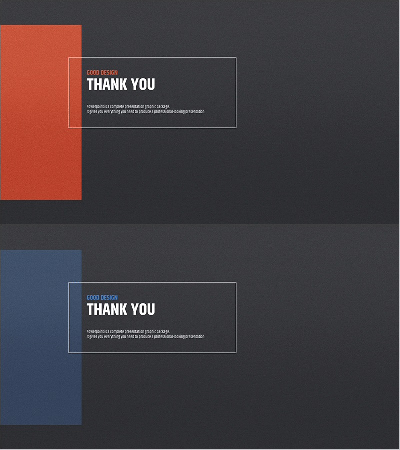 모던 심플 제안서 템플릿 엔딩 표지 – 전문적인 마무리