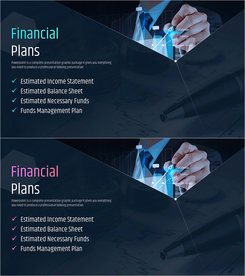 IT 투자유치 템플릿 간지로 금융 계획 강조하기