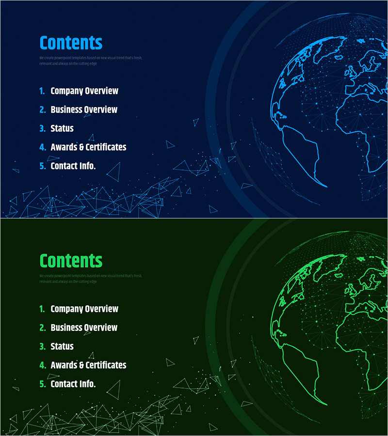 세계적인 기업 회사소개서 템플릿 간지