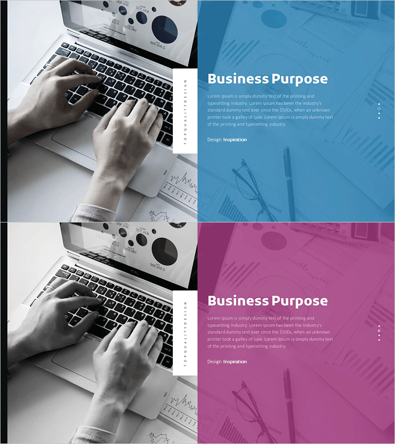 투자유치 프레젠테이션 템플릿 간지 – 성공과 비전