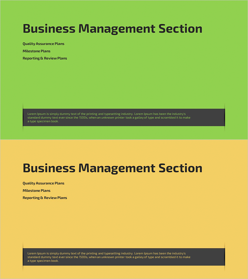 아이디어 제안서 템플릿 간지 – 비즈니스 관리 부문