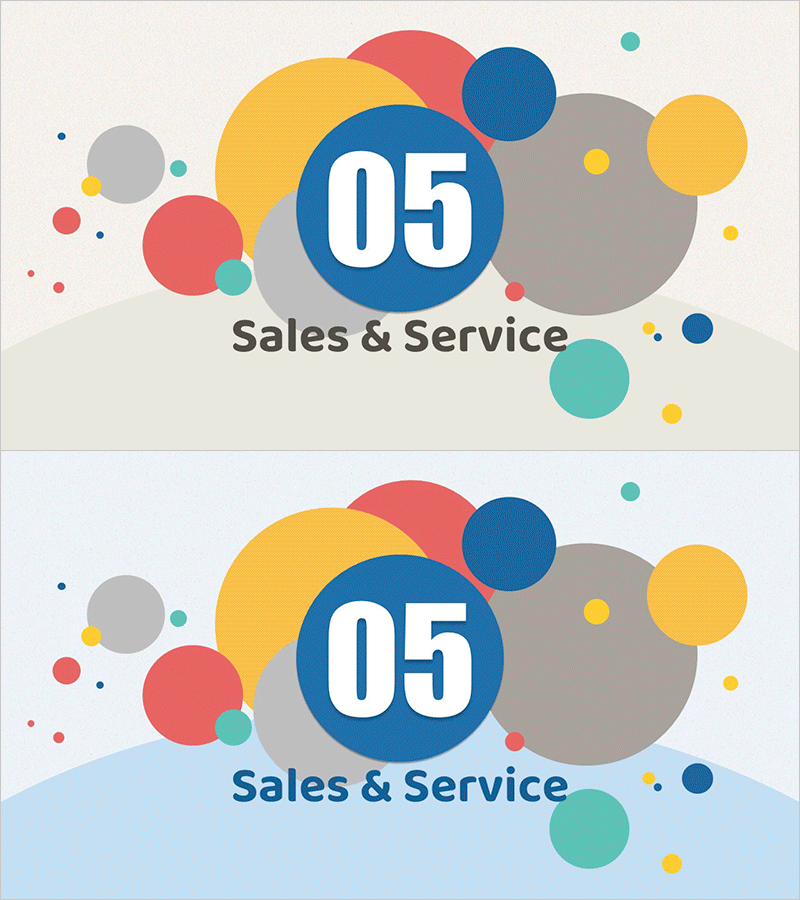 일러스트 원형 테마 마케팅 기획 템플릿 간지