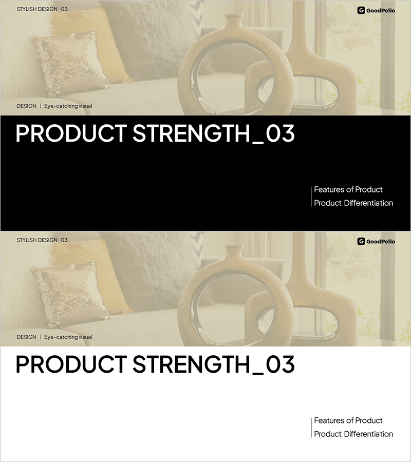 인테리어 제품 소개 템플릿 간지