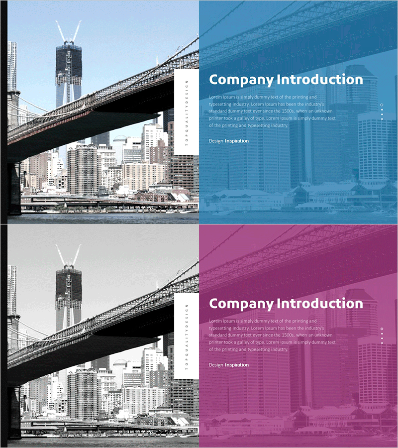 투자유치 프레젠테이션 템플릿 간지