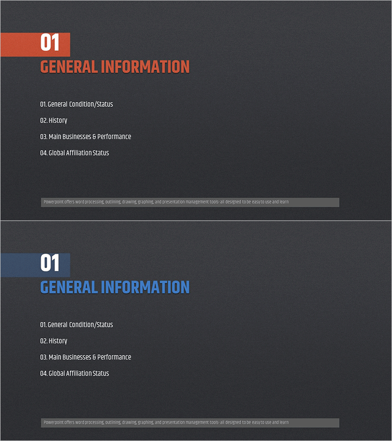 모던 심플 제안서 템플릿 간지 – 효율적인 정보 전달