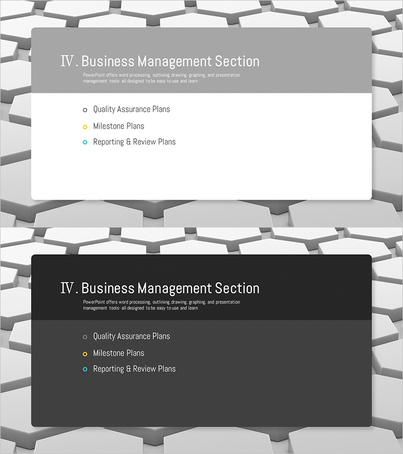3D 육각형 테마 제안서 슬라이드
