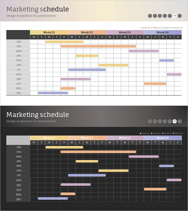 분기별 마케팅 운영 계획 테이블 – 사업 전략을 위한 최적화