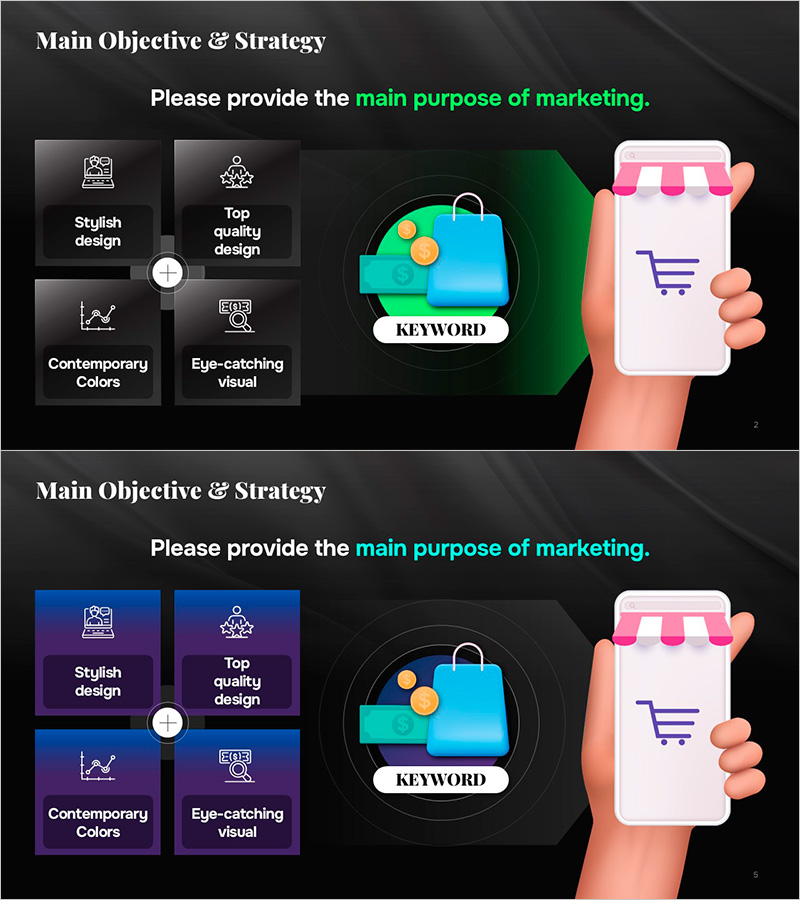 블랙프라이데이 주요 목표 및 전략 슬라이드