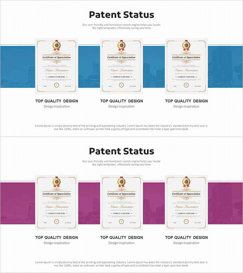 보유 특허 및 기술 소개 슬라이드 – 혁신과 성과