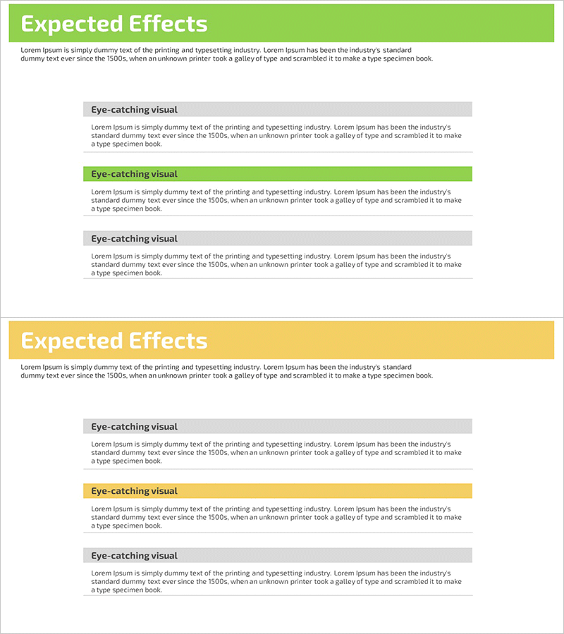 사업 기대효과를 안내하는 클러스터 슬라이드