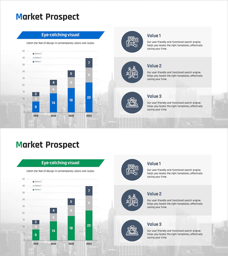 시장 전망 세분화 분석 그래프 – 비즈니스 전략 강화