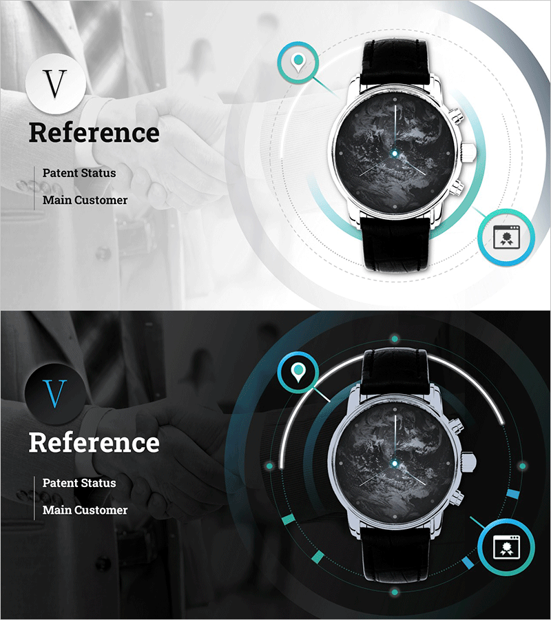 시계 제품 소개 및 서비스 PPT 간지