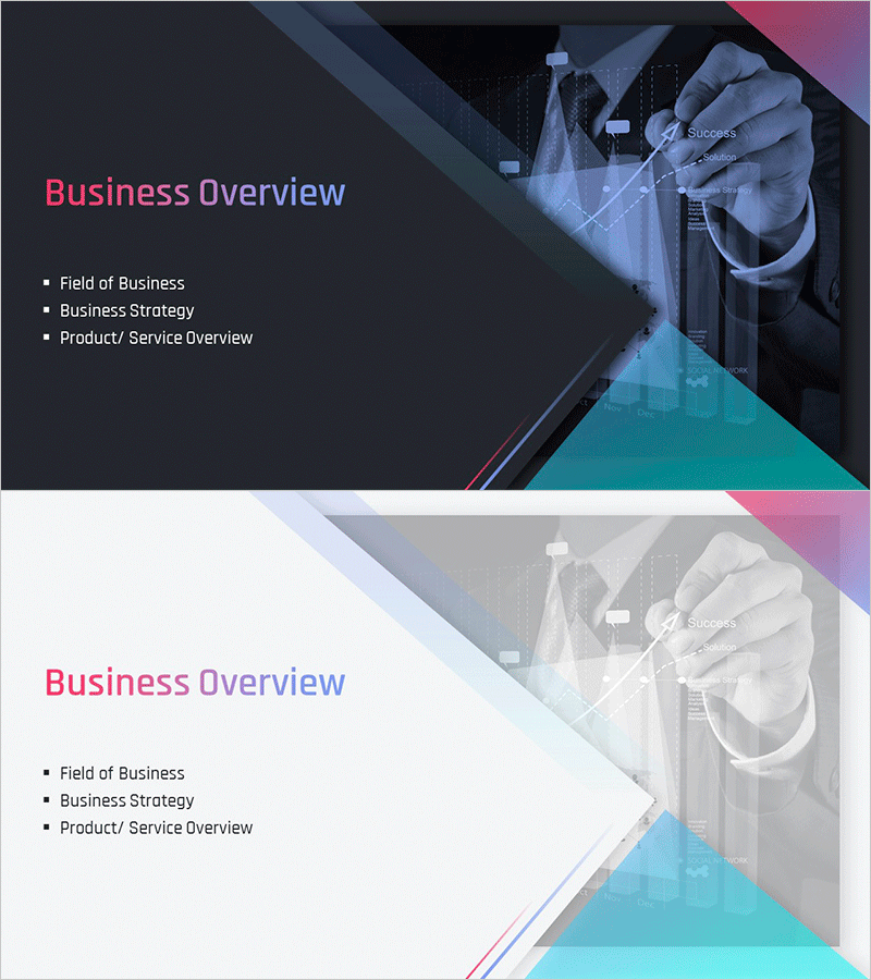 성공적인 기업 브랜딩 템플릿 간지